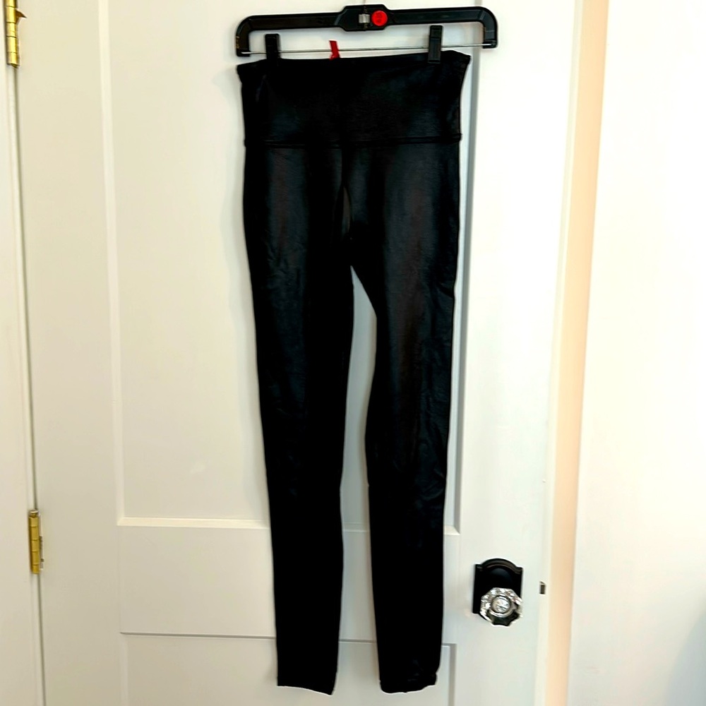 Spanx liquid leather leggings!
